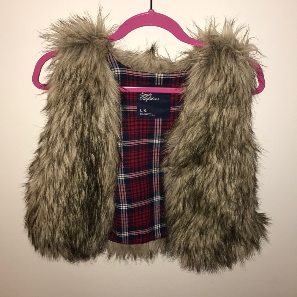 Faux fur vest